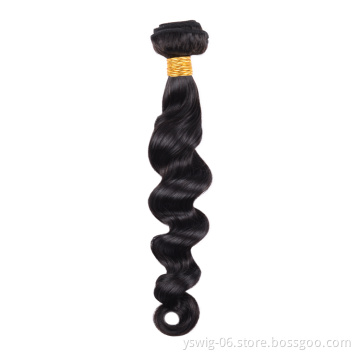 Xuchang Factory Human Hair Weave Bundles 100% Human Hair Extension Loose Deep Raw Virgin Cuticle Aligned Peruvian Hair